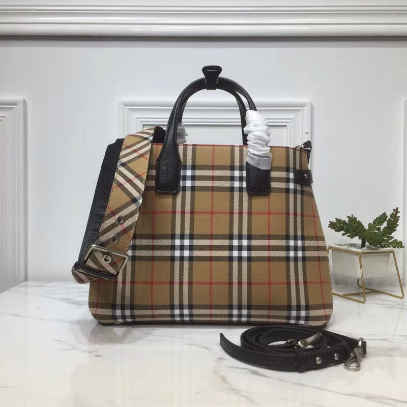 Top Quality Ho Check Derby Metop Qualityum Black Tote Bag