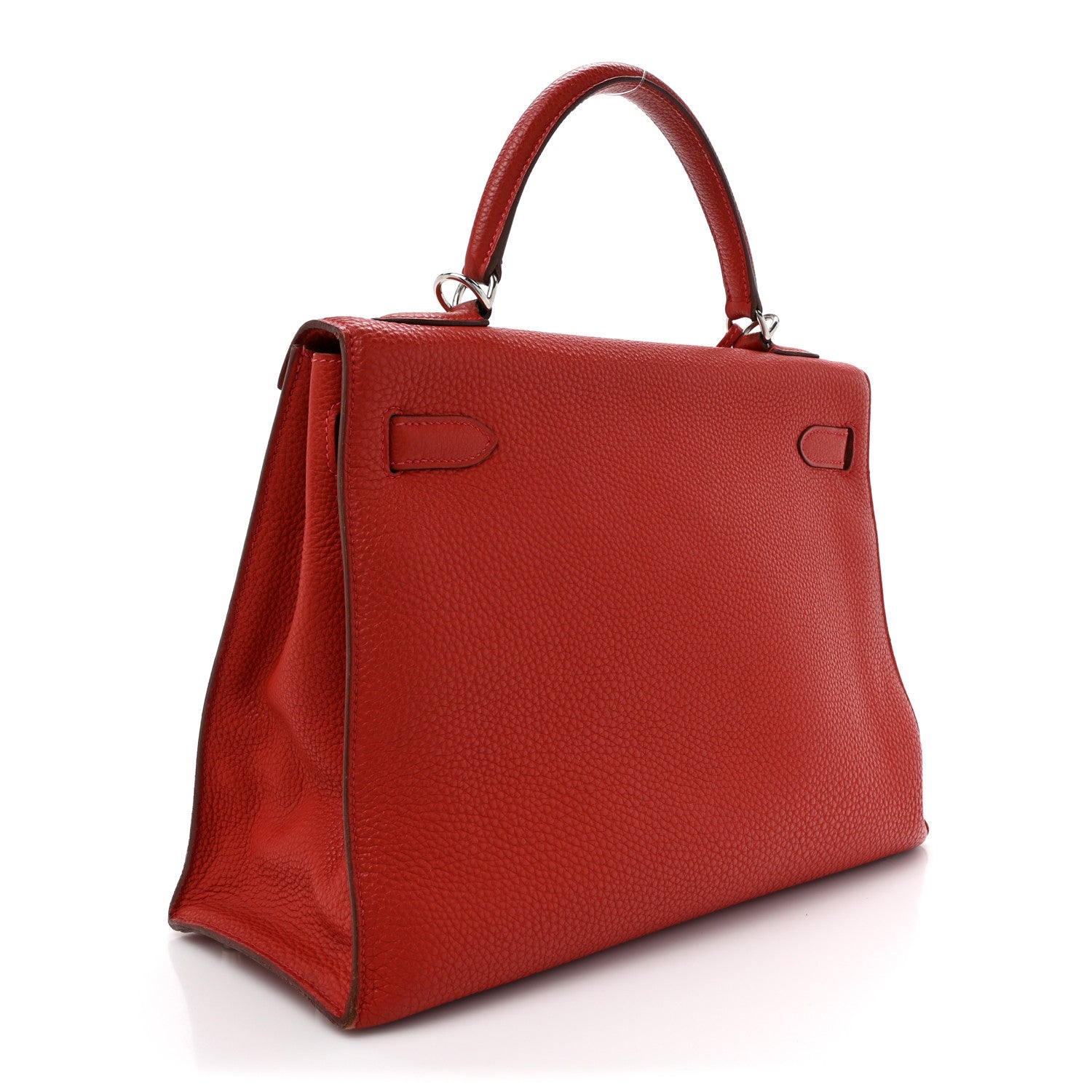 Hermes Togo Kelly Sellier Rouge Vif Handbag Travel Bag