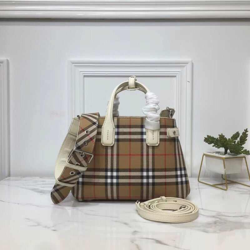 Top Quality Banner Check And Tote For White Small Tote Bag