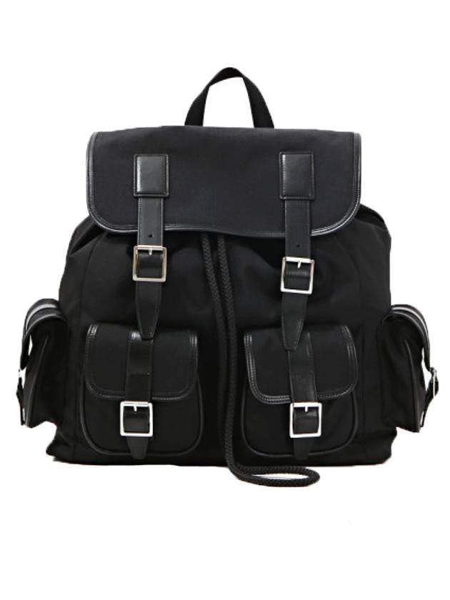 YSL Saint Laurent Saint Laurent Trending Buckle Pocket Backpack Black