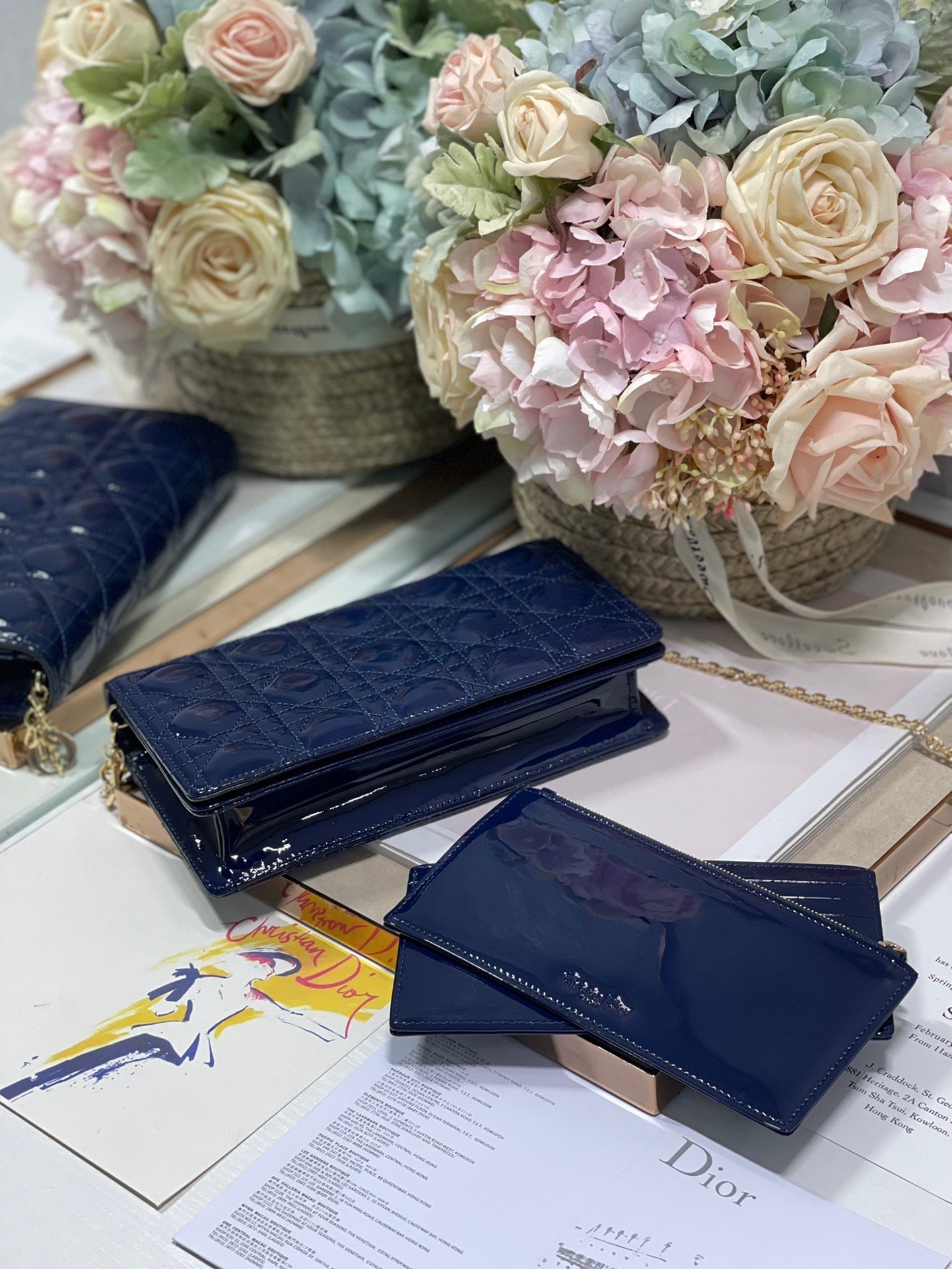Lady Pouch Cd Navy Travel Bag
