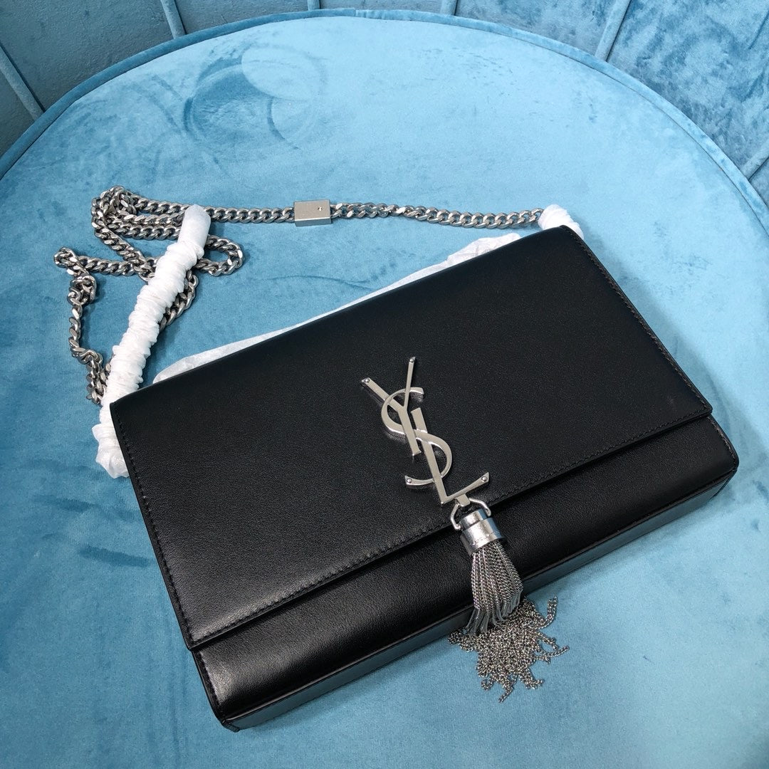 YSL Saint Laurent Kate Shoulder Bag Monogram Chain Ysl 354119Bow0N1000 7386
