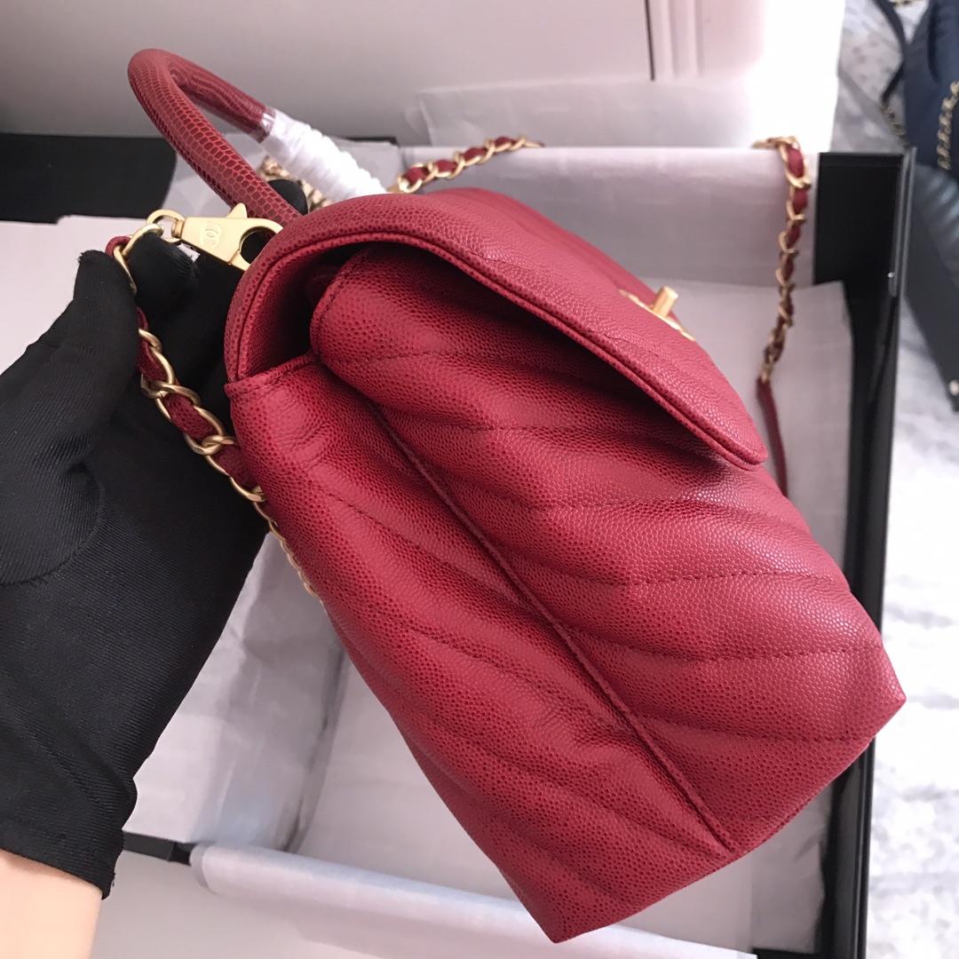 Chlhandbag With Top Handle For Women Red Travel Bag