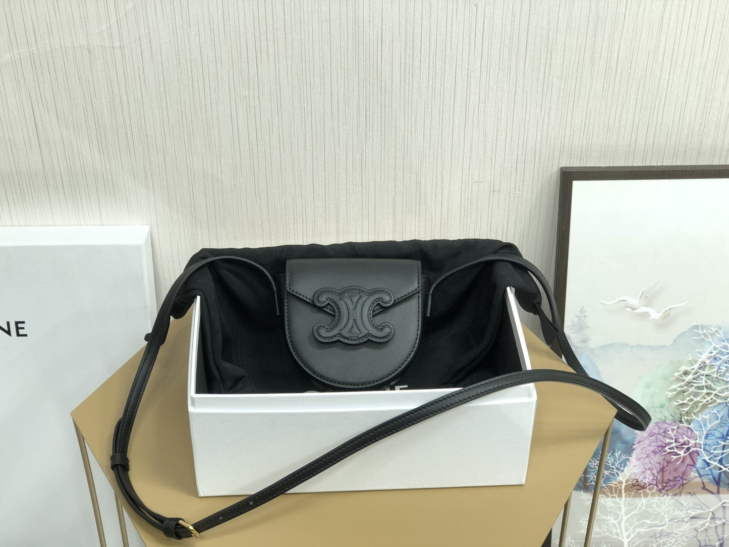 Top Quality Besatop Quality Cuir Triomphe For Black Mini Travel Bag