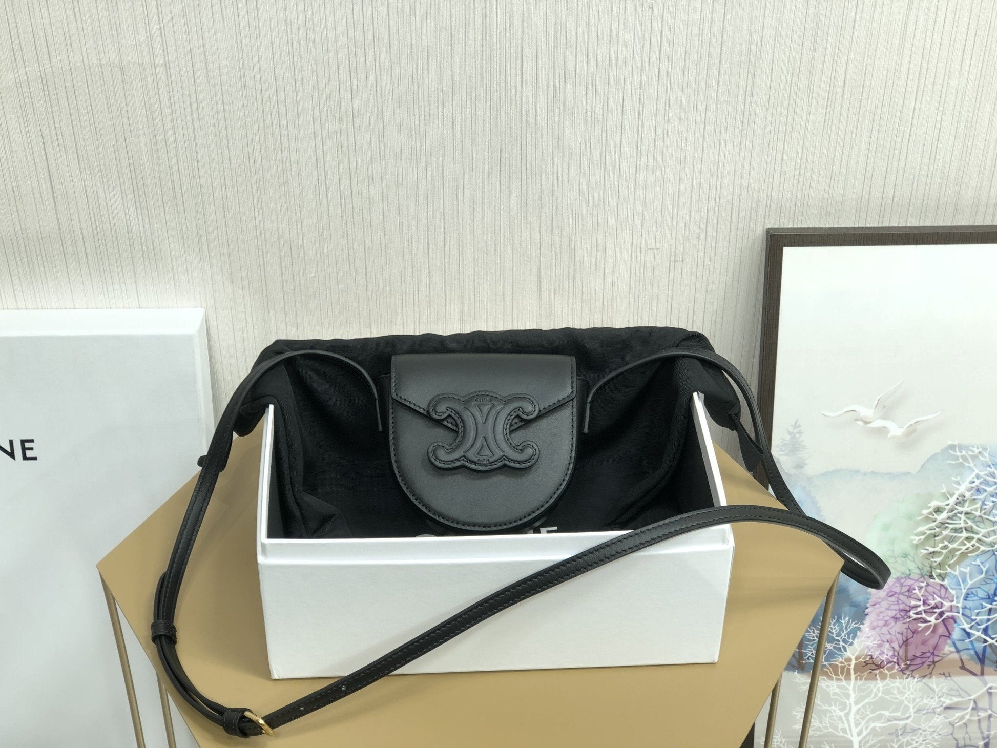 Top Quality Besatop Quality Cuir Triomphe For Black Mini Travel Bag