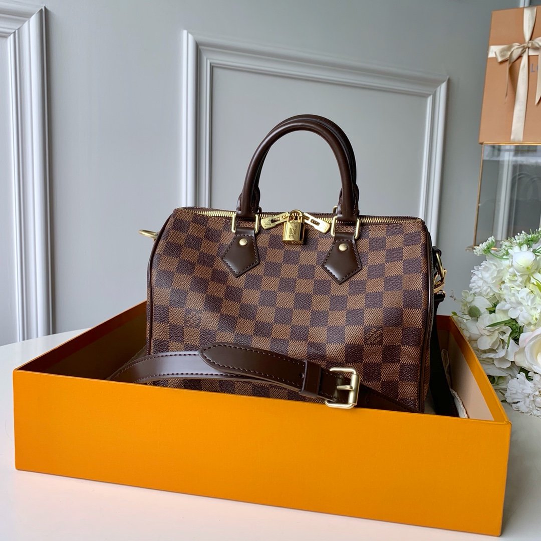 Top Quality Speedy Bandouliere Damier Ebene For Canvas Crossbody Bag