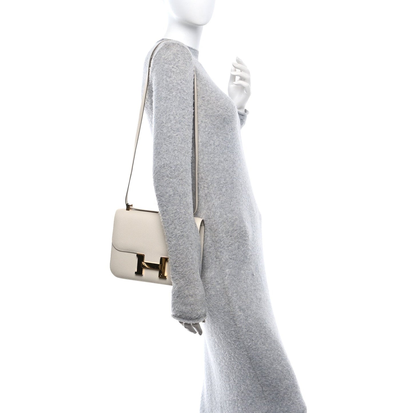 Hermes Epsom Constance Craie Handbag Travel Bag