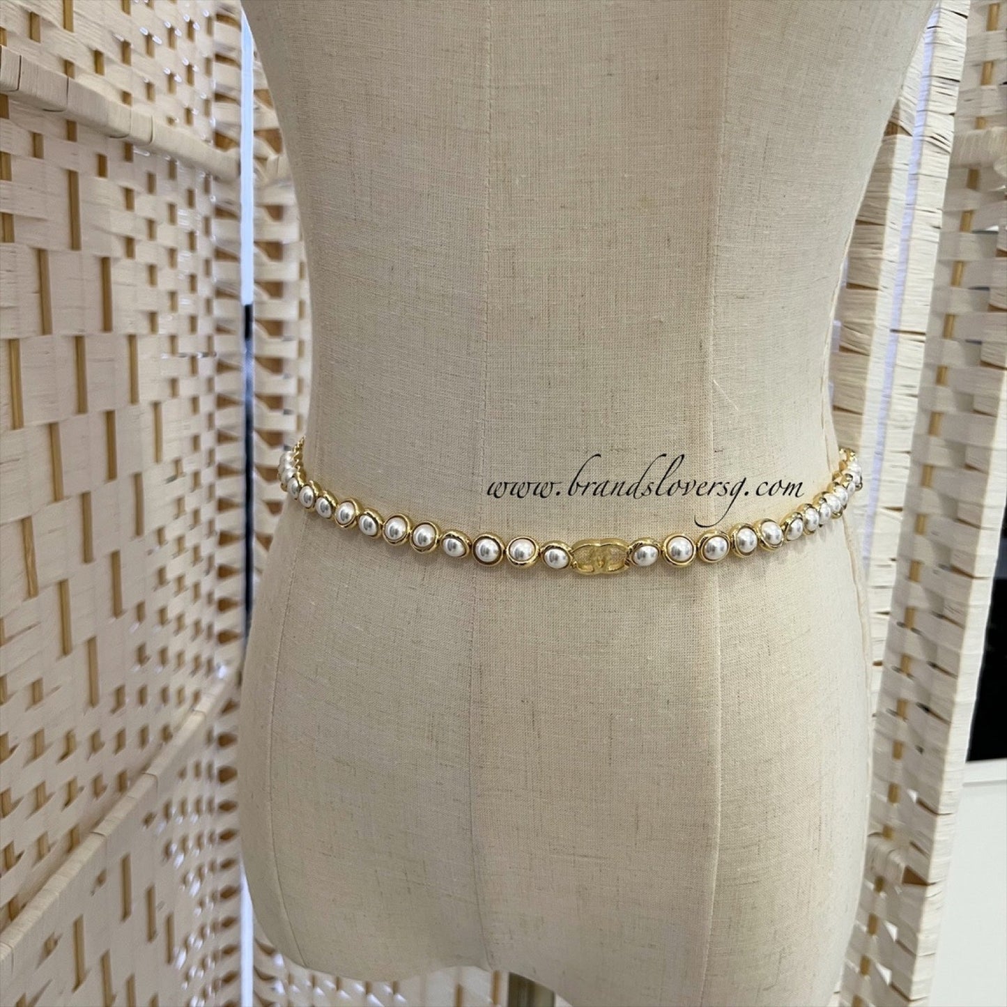 Chanel 24S Runway Waist Chain Belt With Pearls In Ghw ( ) Bag
