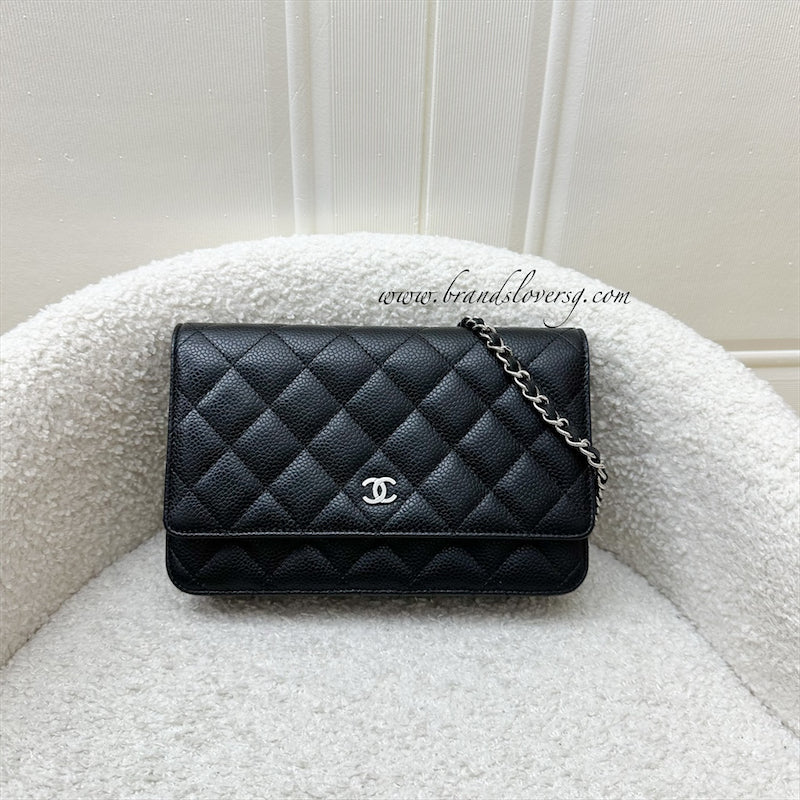 Chanel Classic Wallet on Chain WOC in Black Caviar and Shw ( ) Handbag