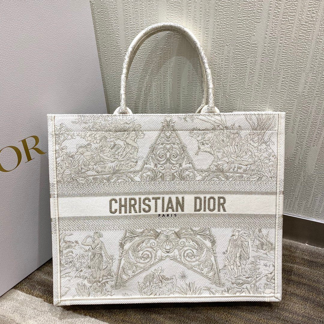 Book Tone Around World Stella Gold Large Book Tote Bag