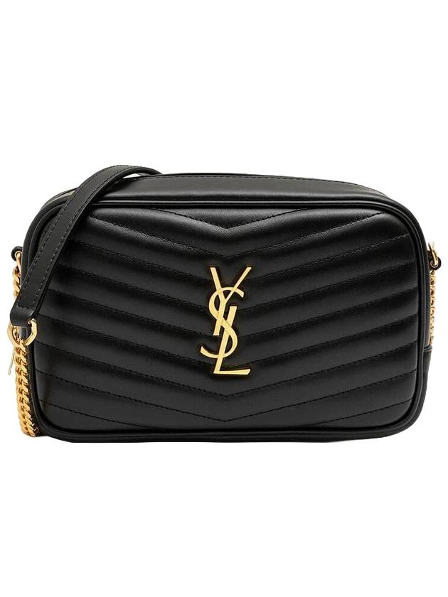 YSL Saint Laurent Saint Laurent Trending Lou Mini Cross Bag Leather Black Travel Bag