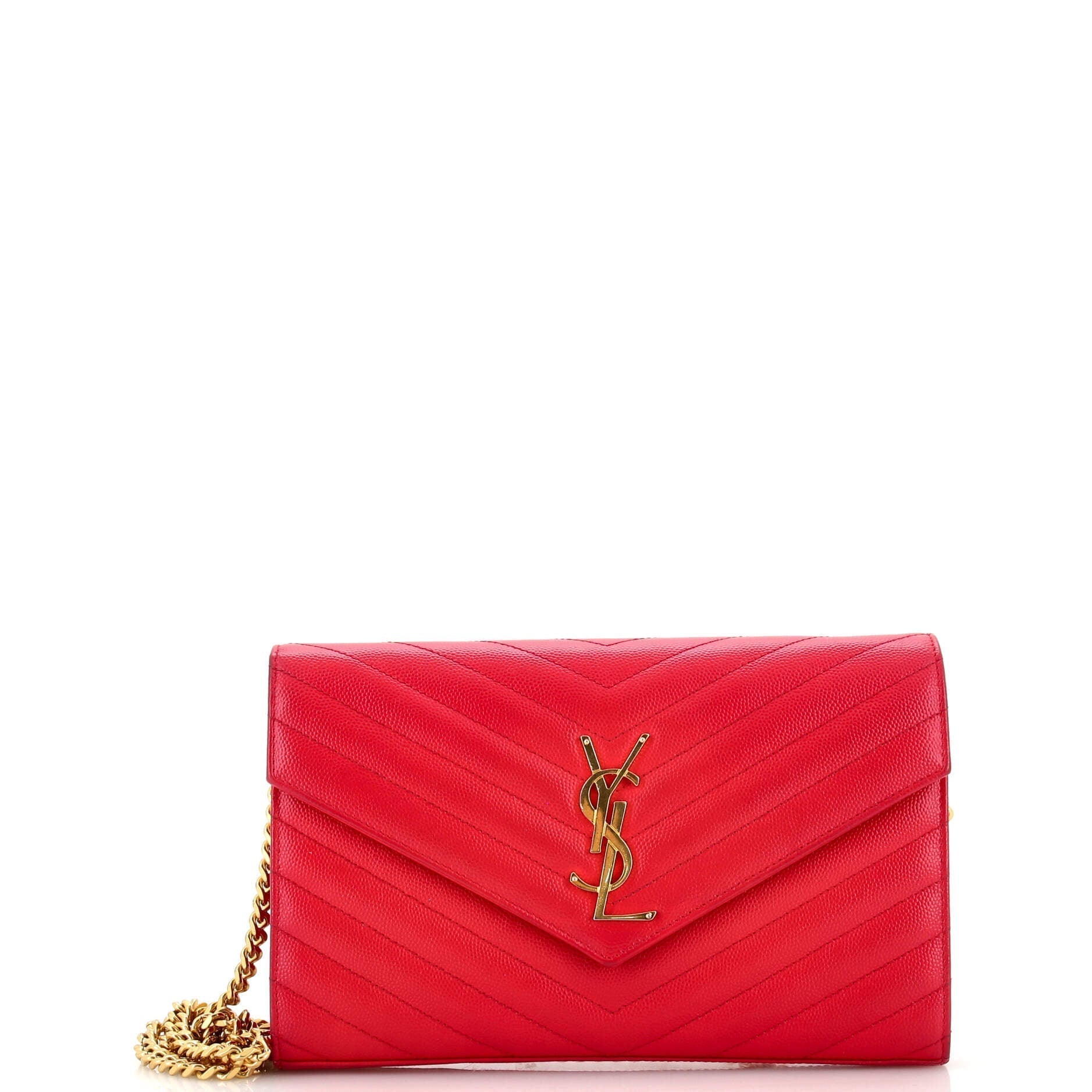 YSL Saint Laurent Saint Laurent Trending Classic Wallet On Chain Leather Matelasse Crossbody Bag Leather Medium