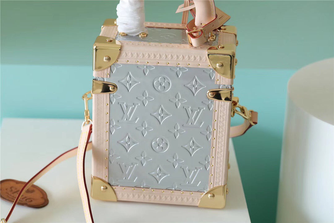 Top Quality The Camera Box Empreinte By Monogram Blue Crossbody Bag 63In16Cm 1217