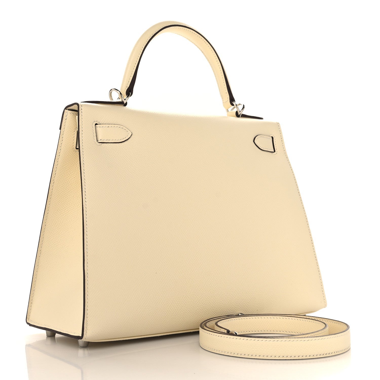 Hermes Epsom Verso Kelly Sellier Nata Ocre Handbag Travel Bag