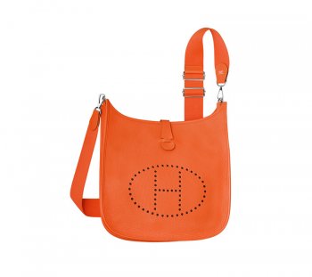 Hermes Luxury Evelyne Iii Pm Shoulder Bag Orange