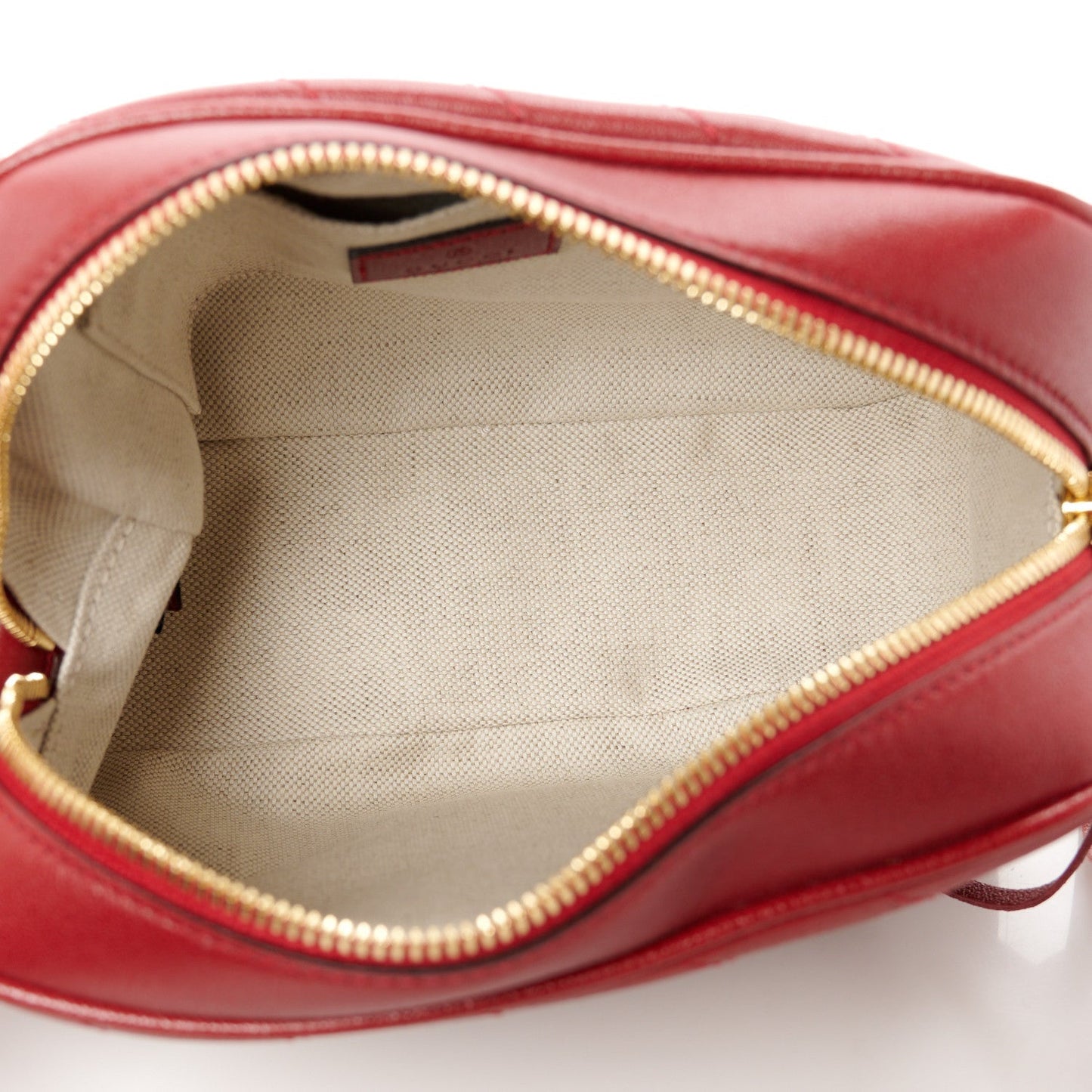 Gucci Sakai Be Green Calfskin Diagonal Stitched Small Blondie Shoulder Bag Rosso