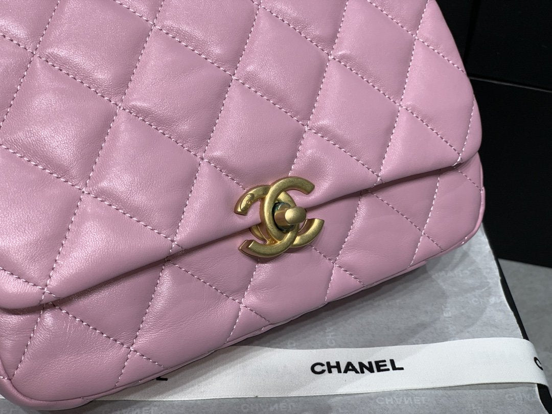 CHLSmall -Tone Metal PiNike 16cm Gold Flap Handbag