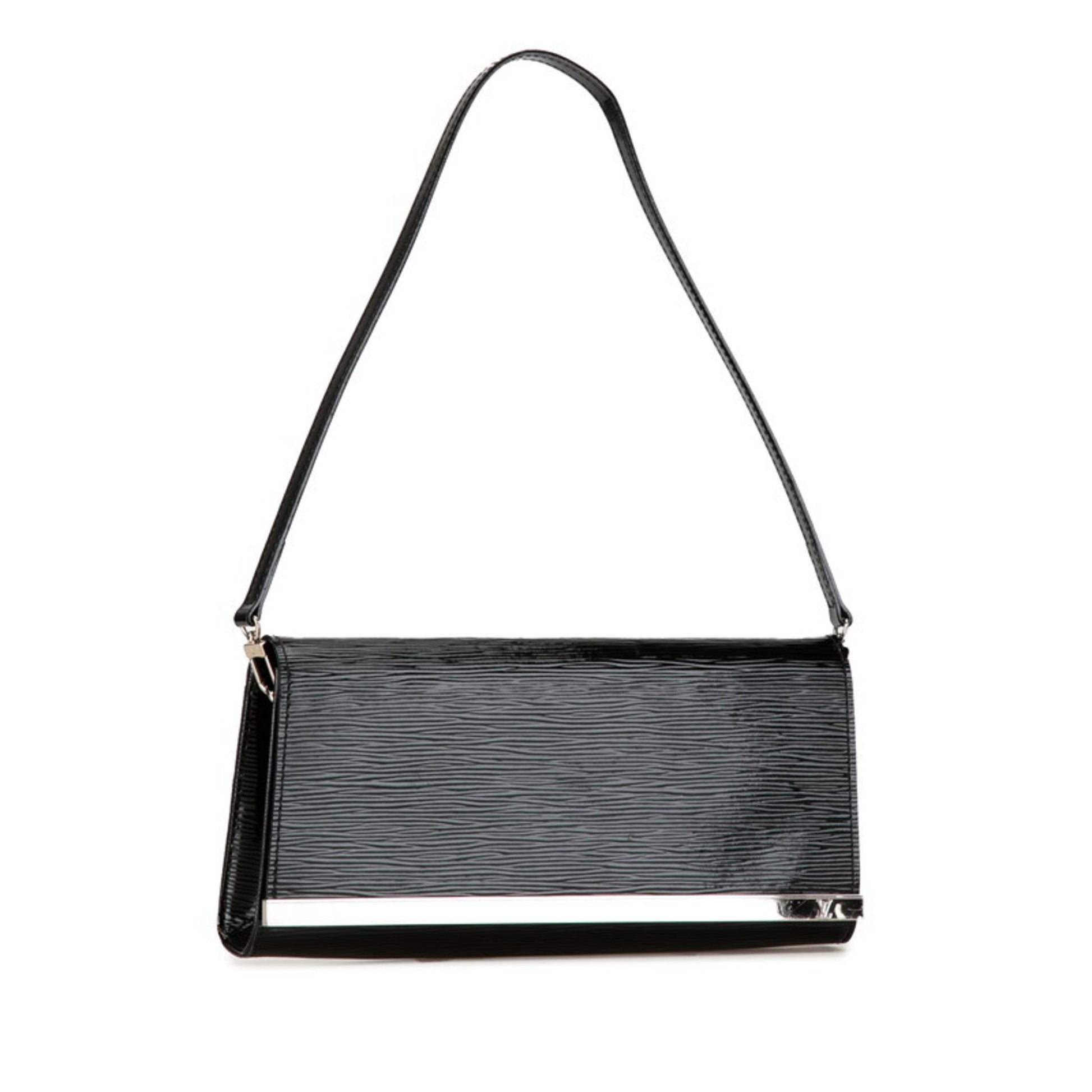 Louis Vuitton  Noir Patent Leather Pochette Shoulder Bag