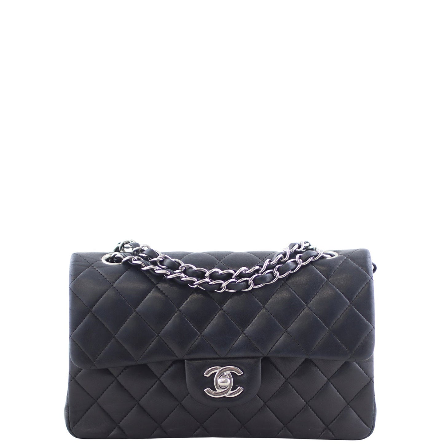 Chanel Classic Double 10 Series Handbag Black Small