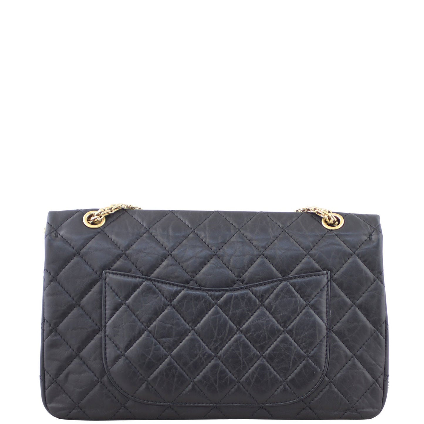Chanel 2.55 Reissue 227 Double Bag 16 Series Black Flap Handbag