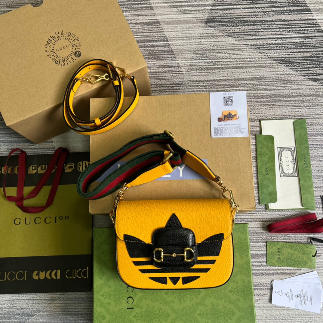 gg x Adidas Horsebit Yellow Mini Bag Beaunoirrbeaunoirr U3Zdg