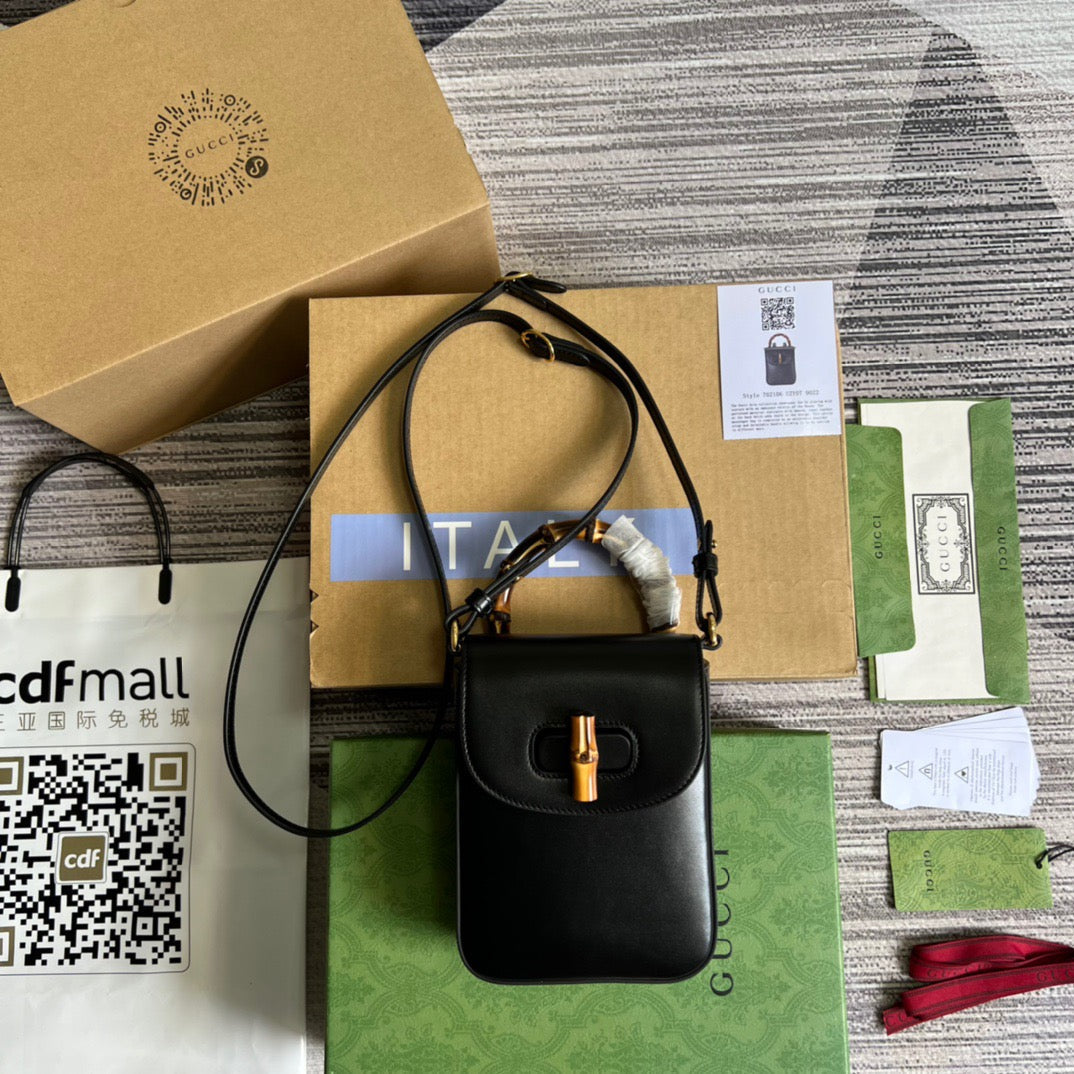 gg Bamboo , ’s 6in Black Mini Bag Beaunoirrbeaunoirr Uzy0T