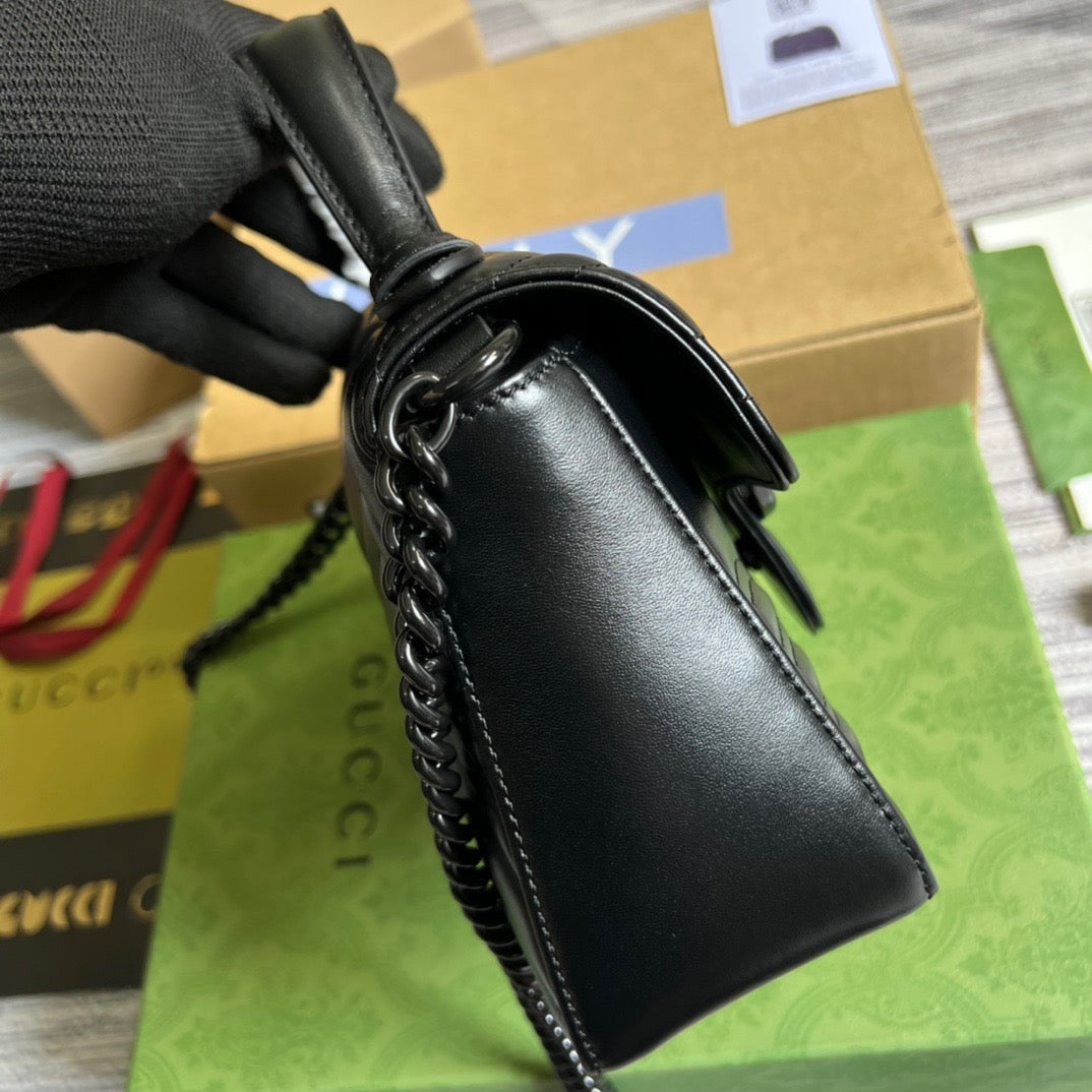 gg Marmont , ’s 8.3in Black Mini Top Handle Mini Bag