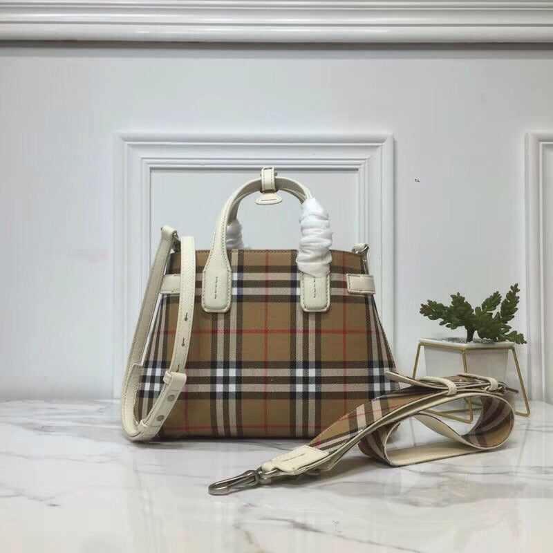 Top Quality Banner Check And Tote For White Small Tote Bag