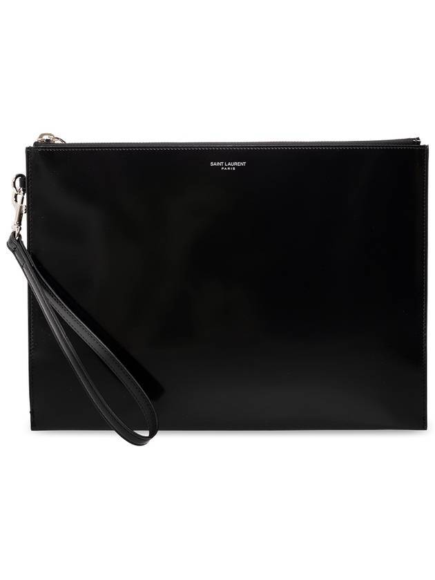 YSL Saint Laurent Saint Laurent Trending Patent Clutch Bag Leather Black