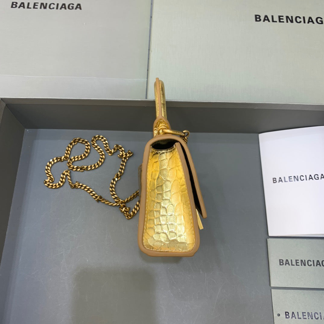 Top Quality Hourglass Handbag With In For Gold Mini Travel Bag