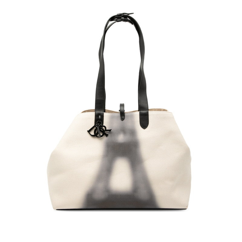 Dior Toujours 2Way Bag Leather Canvas Large Travel Bag