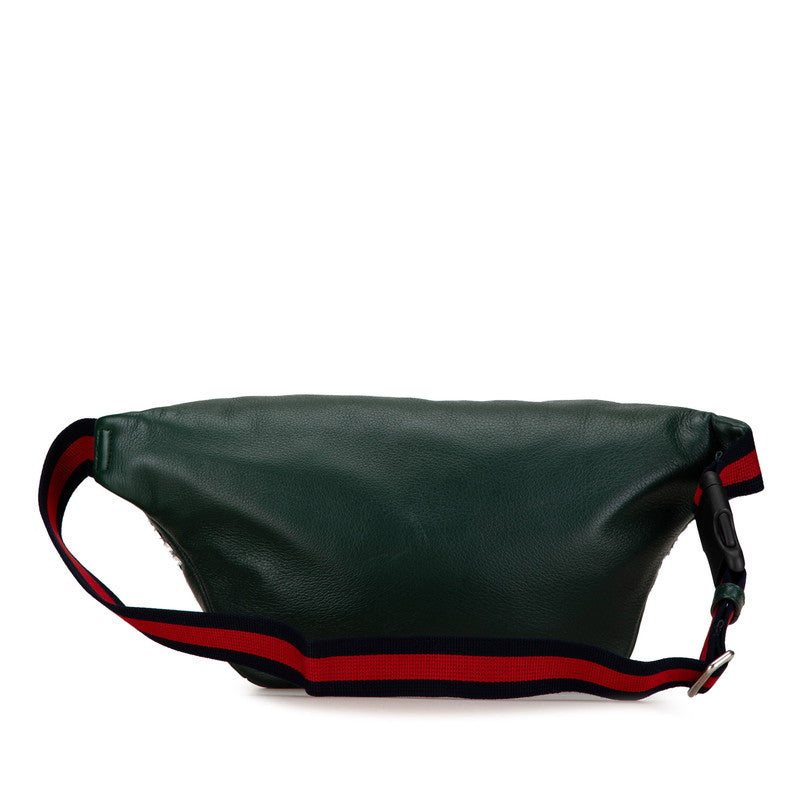 Gucci Bijou Stone Waist Bag Leather Travel Bag