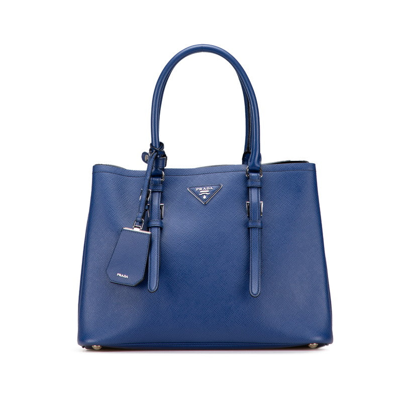 Prada Triangle Plate Handbag Leather Logo Travel Bag Leather Handbag 1