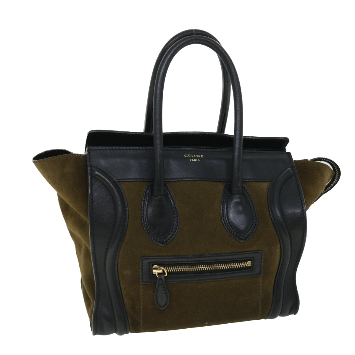 Luxury Luggage Hand Bag Khaki Ep Leather Suede Travel Bag
