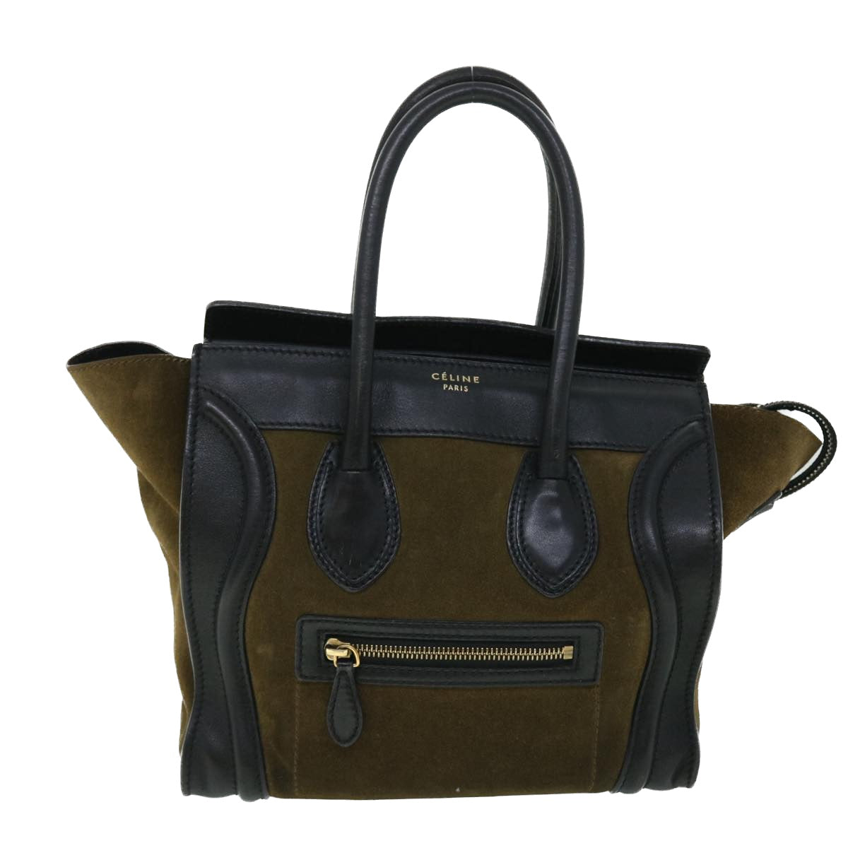 Luxury Luggage Hand Bag Khaki Ep Leather Suede Travel Bag