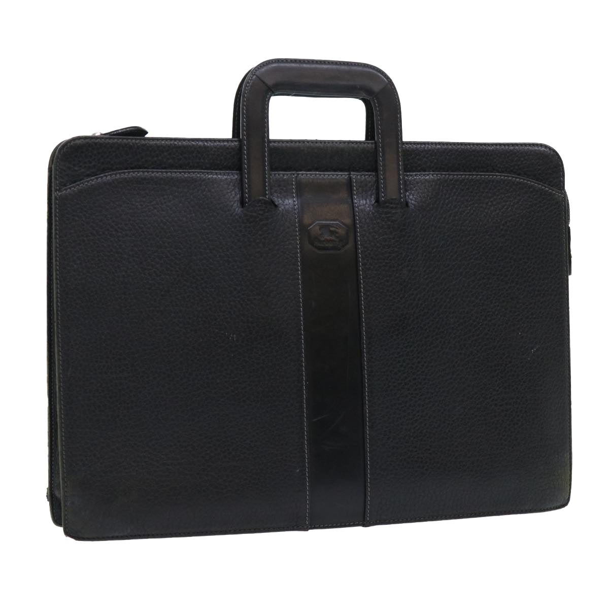 Burberry Luxury ss Hand Bag Auth Ep1643 Leather Black Travel Bag