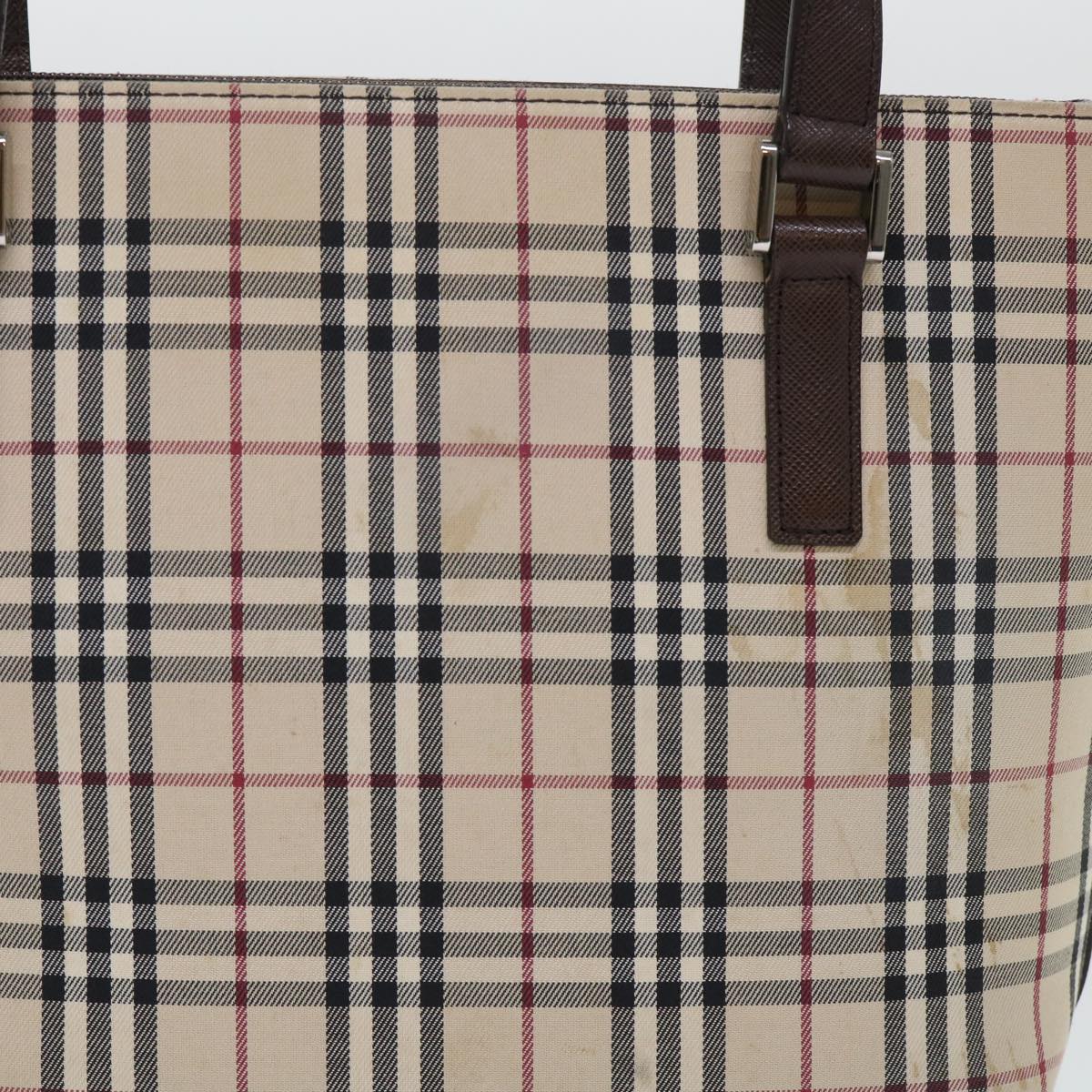 Burberry Luxury Shoulder Bag Auth Ep1699 Leather Nylon Beige