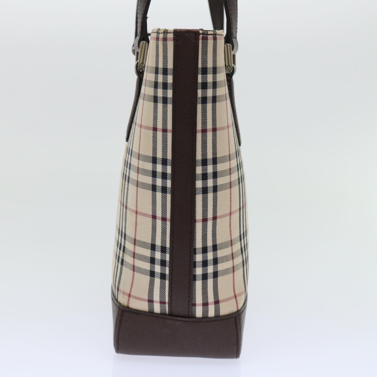 Burberry Luxury Shoulder Bag Auth Ep1699 Leather Nylon Beige