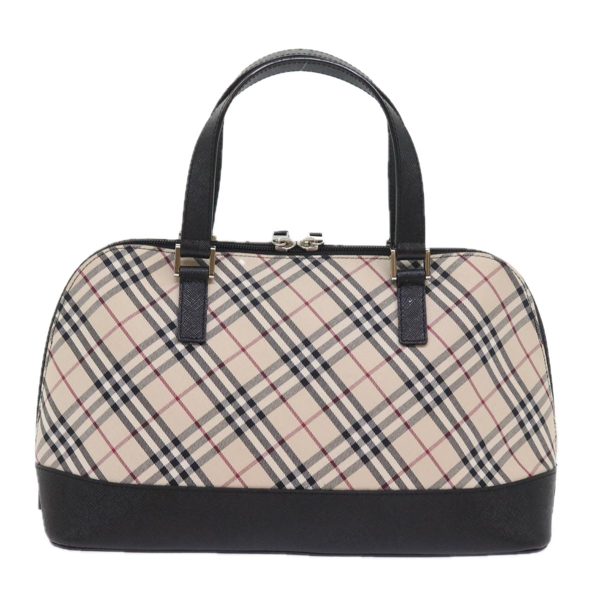 Burberry Luxury Nova Check Hand Bag Auth Ep2098 Canvas Nylon Beige Travel Bag
