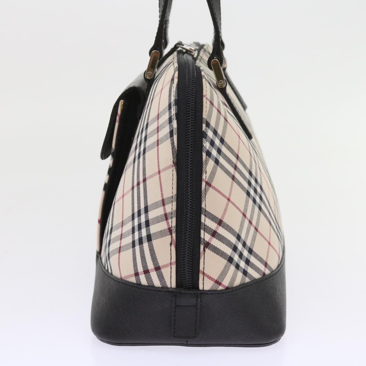 Burberry Luxury Nova Check Hand Bag Auth Ep2098 Canvas Nylon Beige Travel Bag