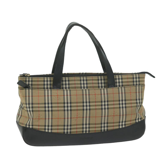 Burberry Luxury ss Nova Check Hand Bag Auth Ep3023 Canvas Beige Travel Bag