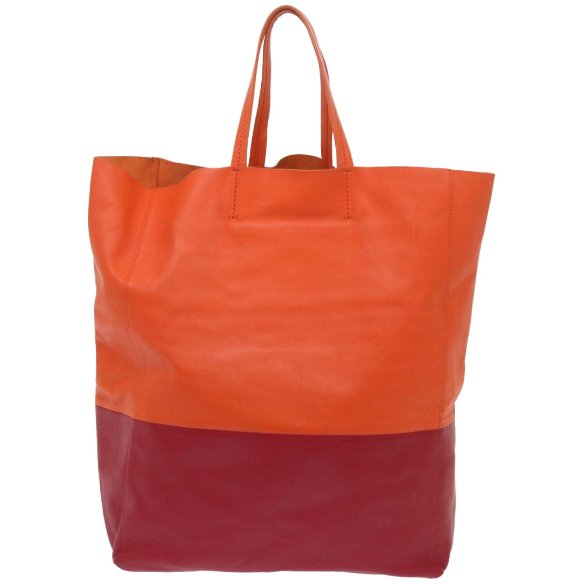 Luxury Hand Bag Orange Ep Leather Travel Bag