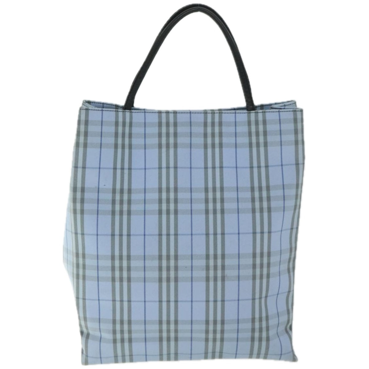 Burberry Luxury Nova Check Hand Bag Light Auth Ep3412 Nylon Blue Travel Bag