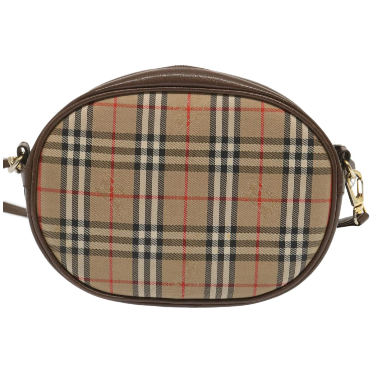 Burberry Luxury ss Nova Check Shoulder Bag Auth Ep3529 Canvas Beige
