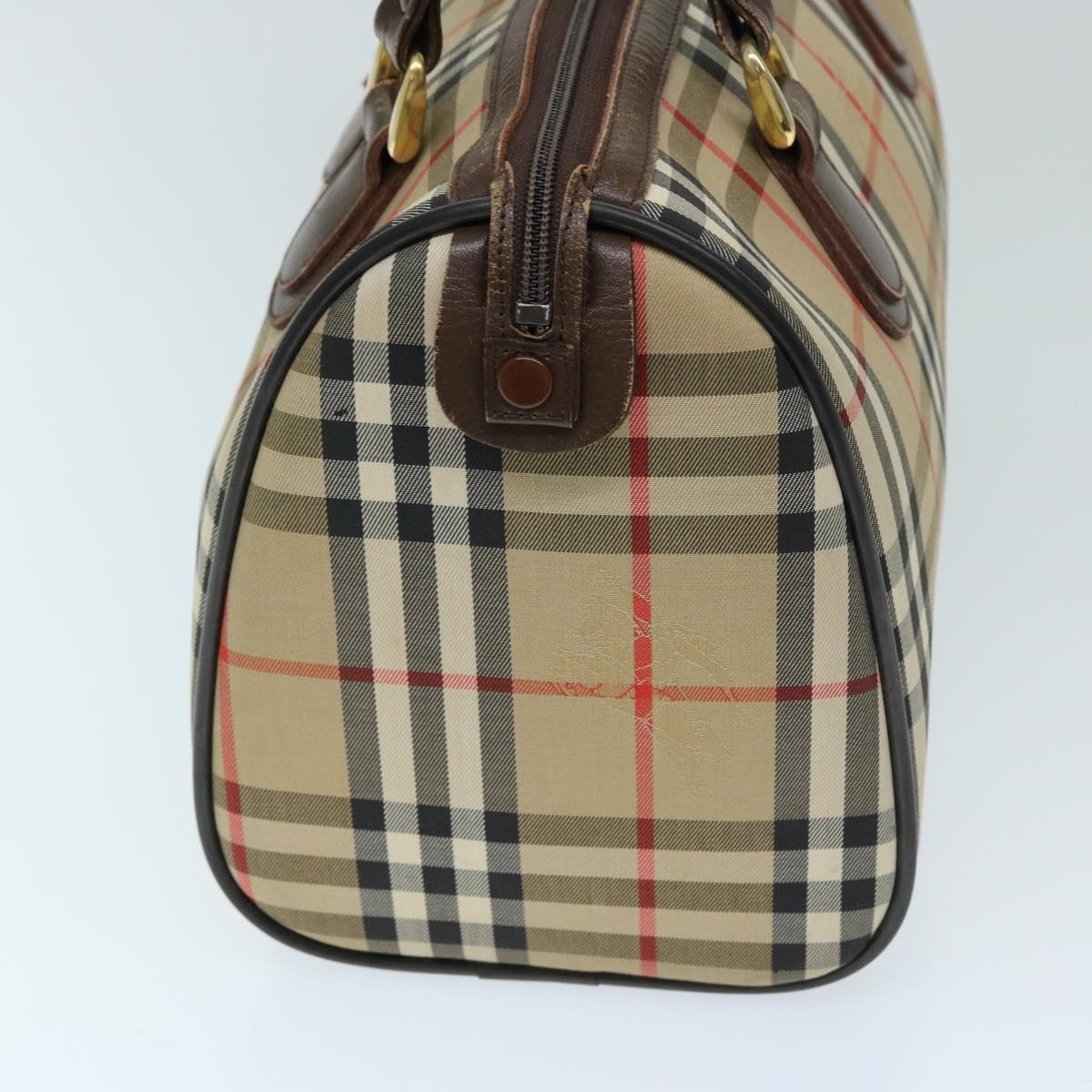 Burberry Luxury ss Nova Check Hand Bag Auth Ep3738 Canvas Beige Travel Bag