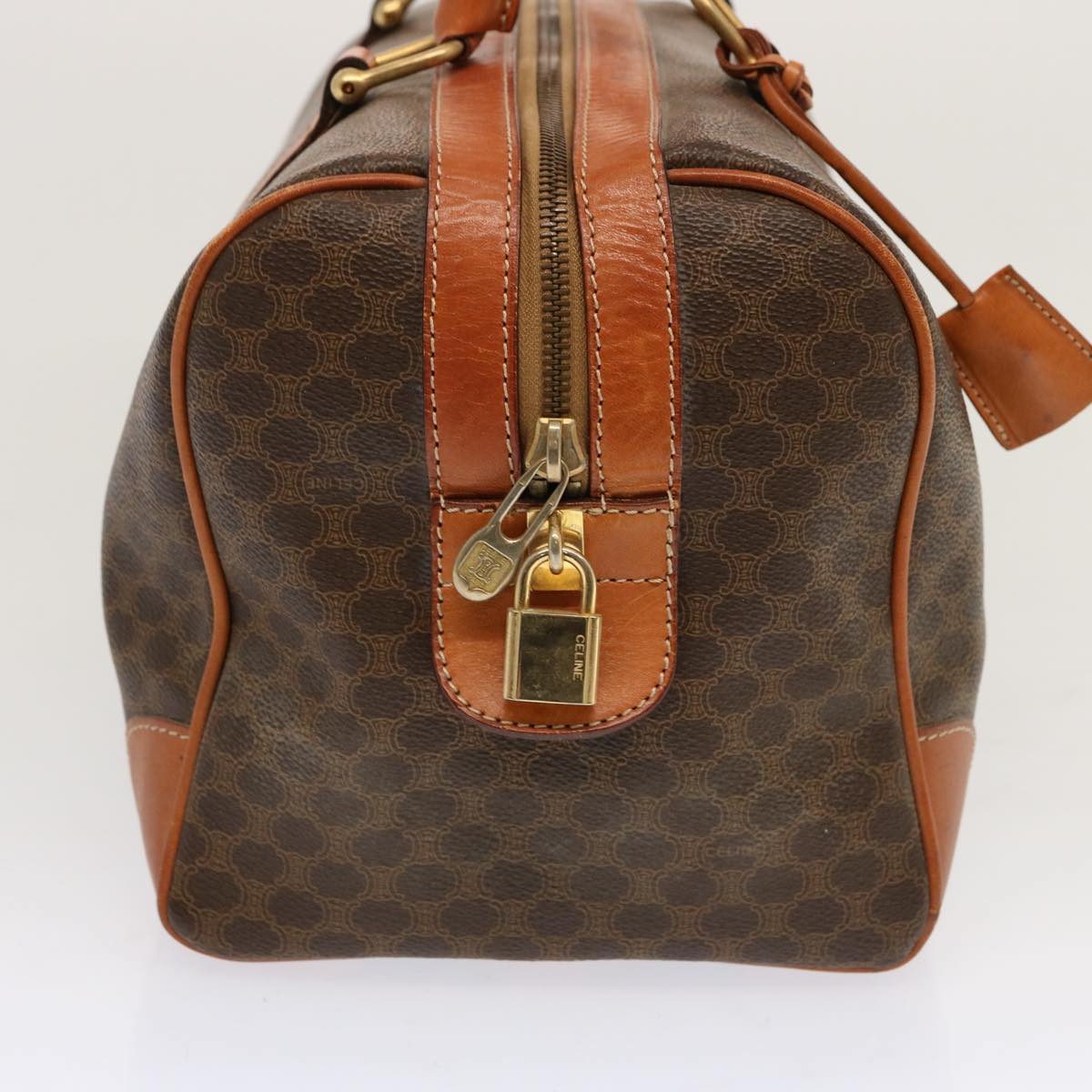 Luxury Macadam Boston Bag Pvc Ep Canvas Brown Travel Bag