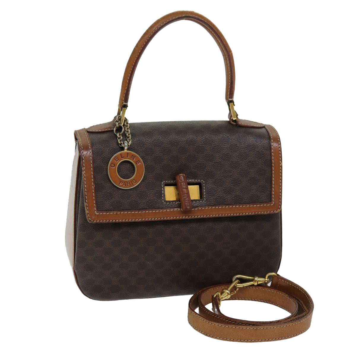 Luxury Macadam Hand Bag Pvc Way Ep Canvas Brown Travel Bag