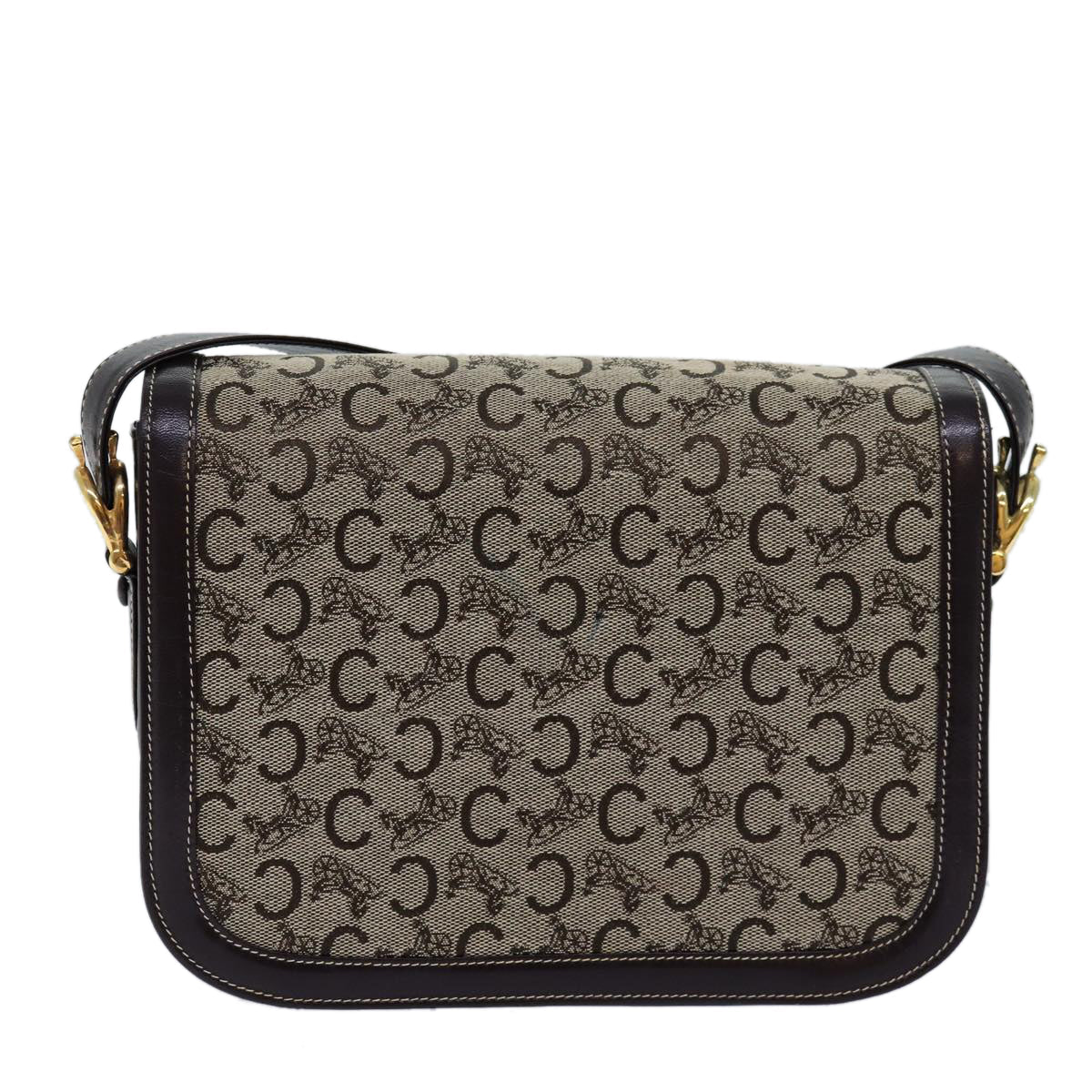 Luxury C Macadam Horse Carriage Shoulder Bag Beige