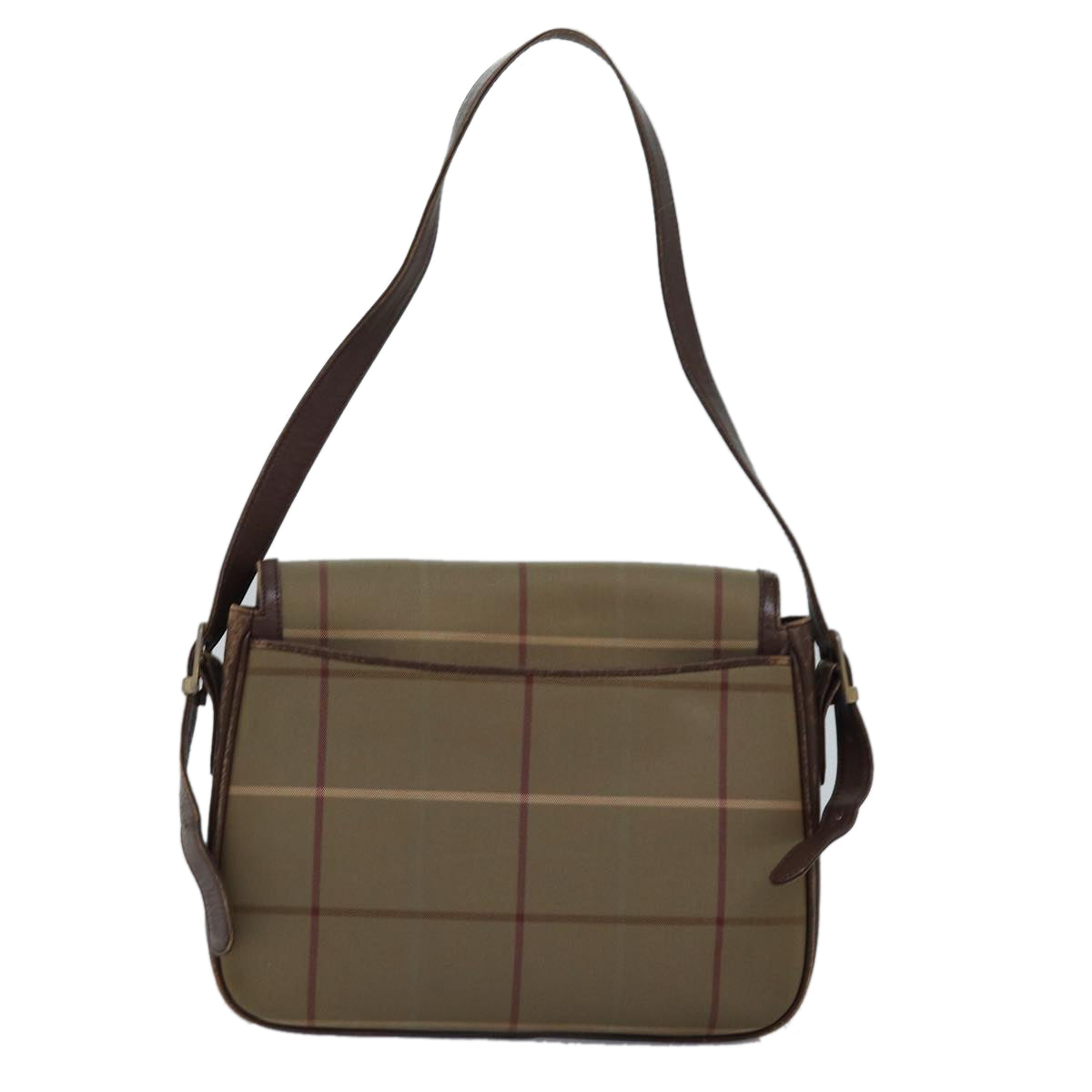 Burberry Luxury ss Nova Check Shoulder Bag Auth Ep4359 Canvas Brown Beige
