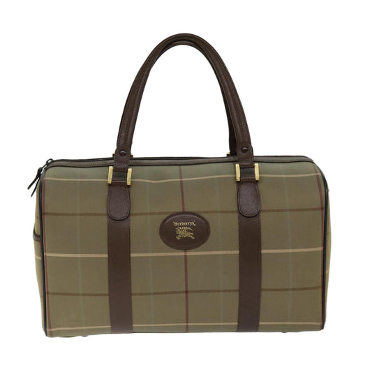Burberry Luxury ss Nova Check Boston Bag Auth Ep4373 Canvas Beige Travel Bag